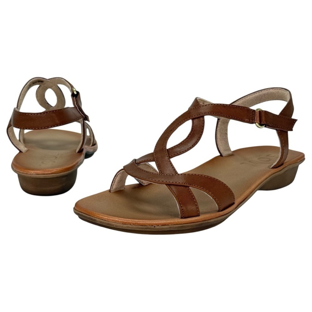 Soul Naturalizer Solo Tan Faux Leather Womens Sandals Size 11M - Picture 9 of 12